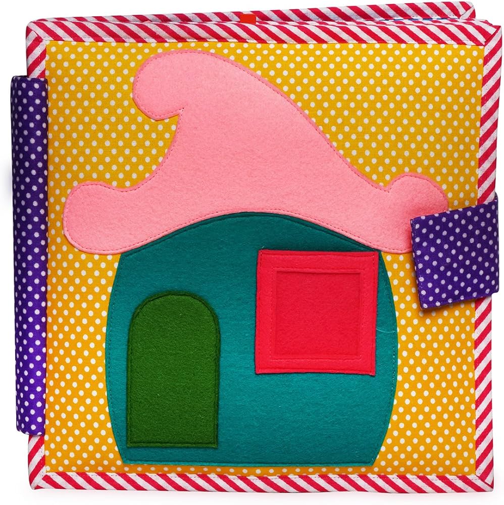 Fabric Quiet Book with 8 Pages (Activities)