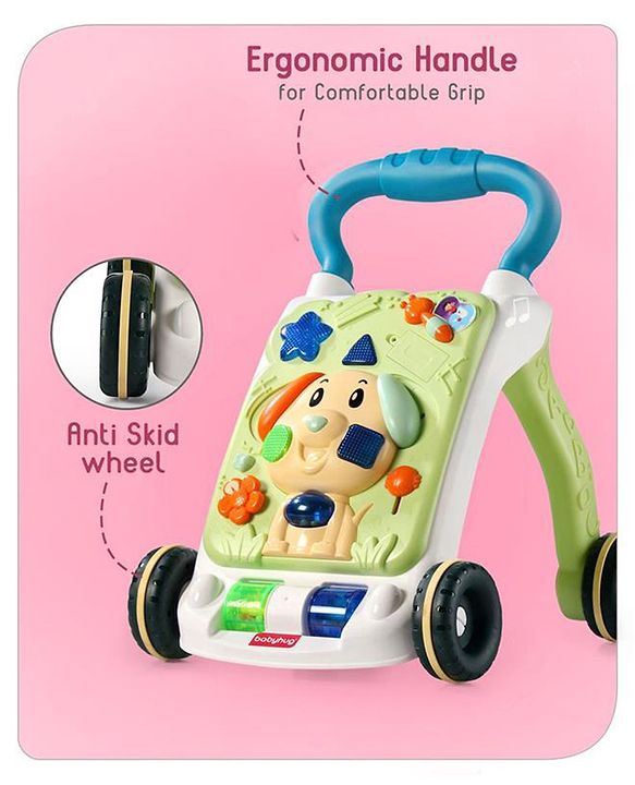 Babyhug Push Walker with Handle Grip