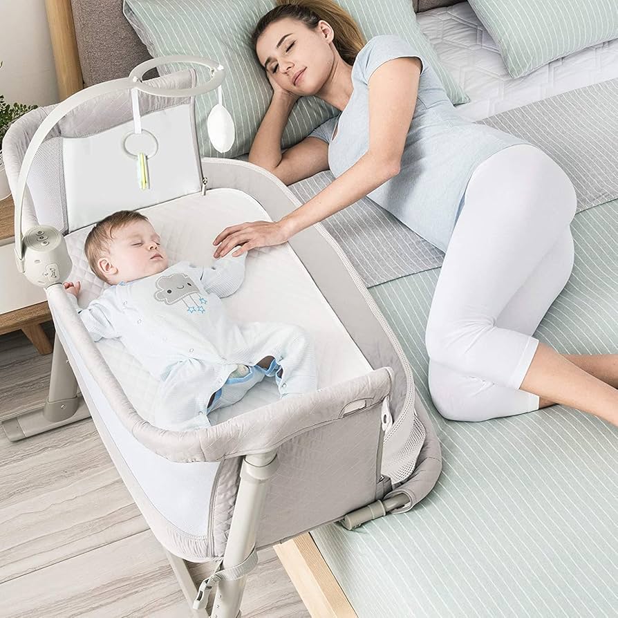 Baybee Portable Travel Crib with Firm Mattress (Compact Co-Sleeper)
