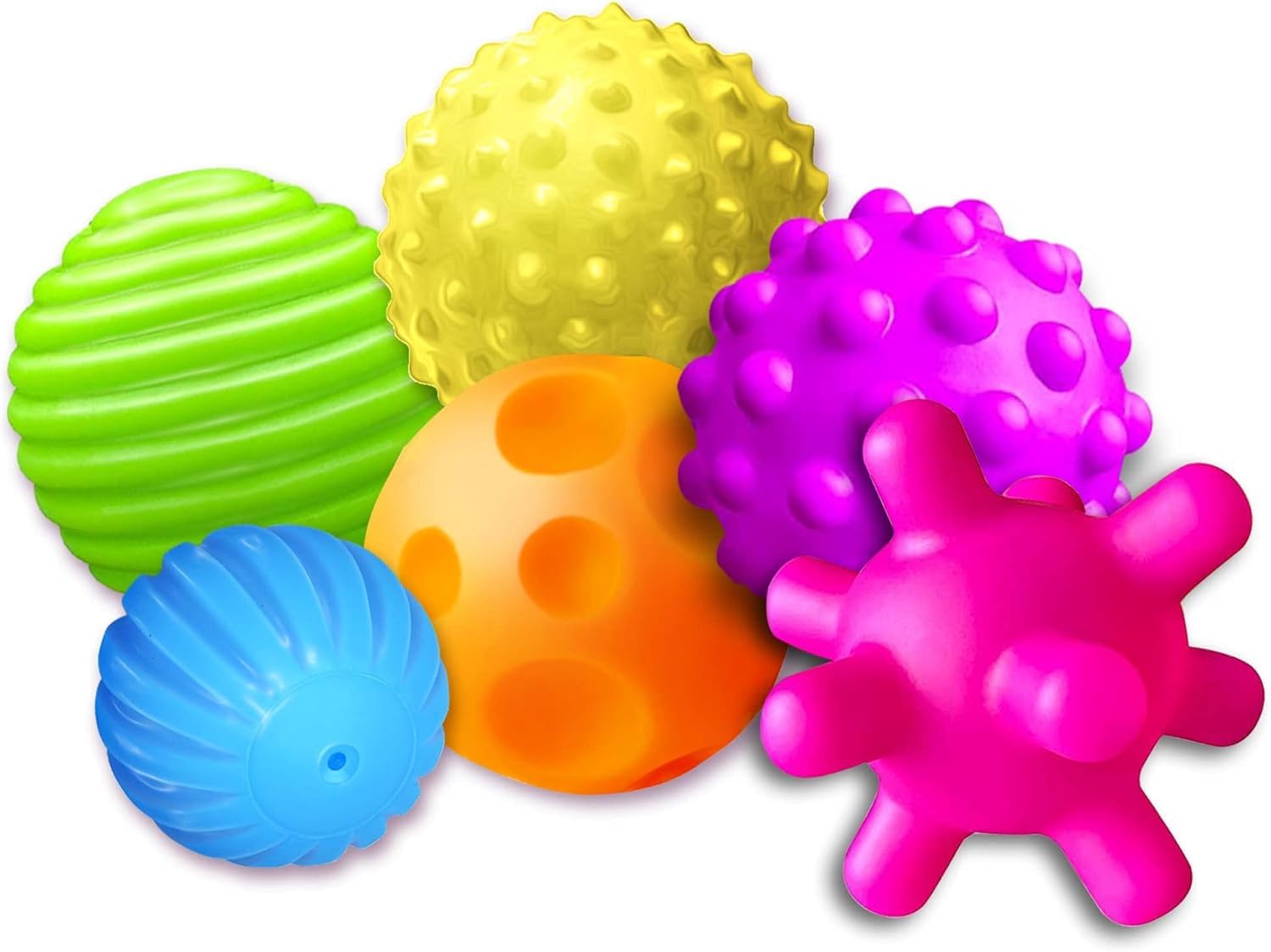 Natural Rubber Grasping Ball Set 3 Pack