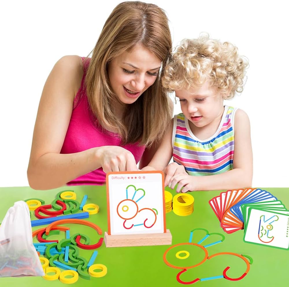 Wooden Ring and Stick Activity Toy