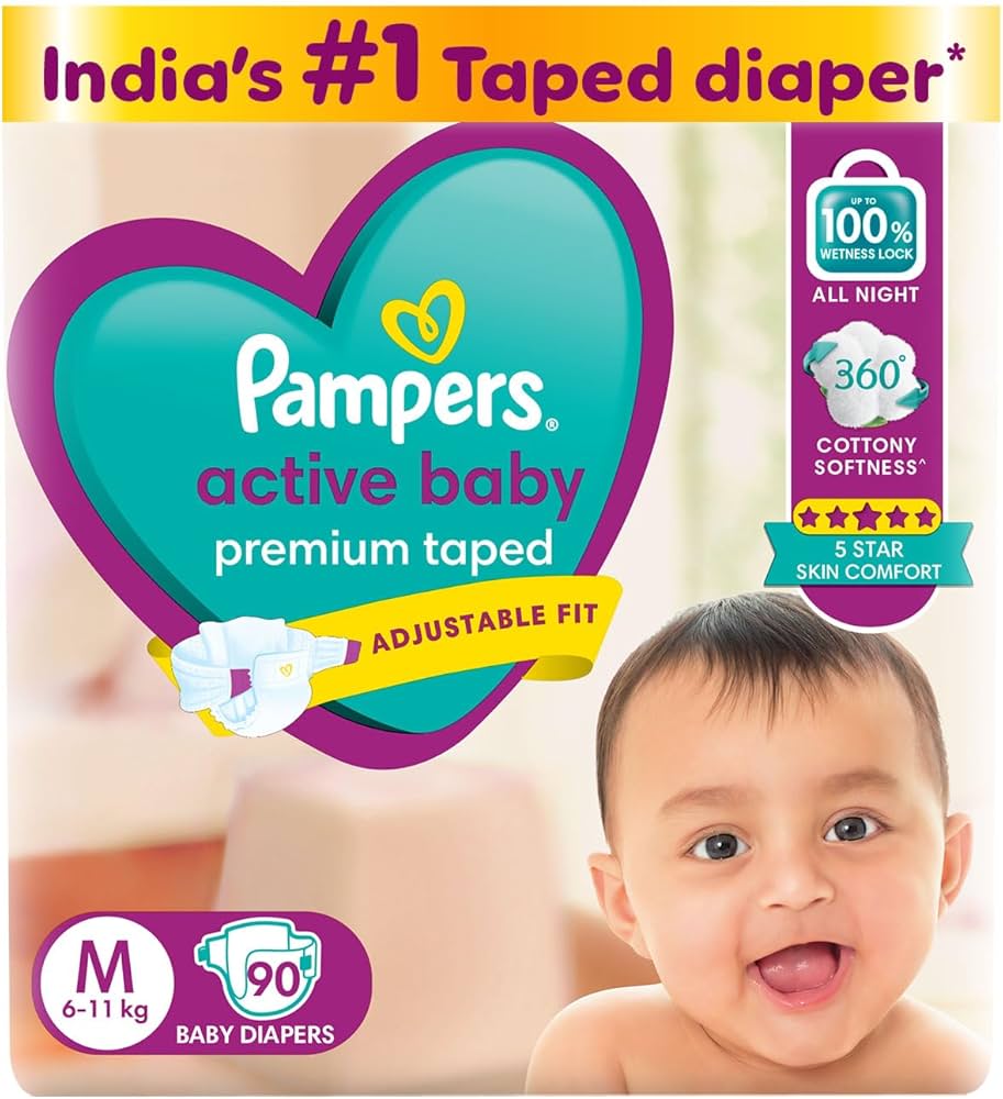 Pampers Active Baby Diaper Pants Size L - 10 Count