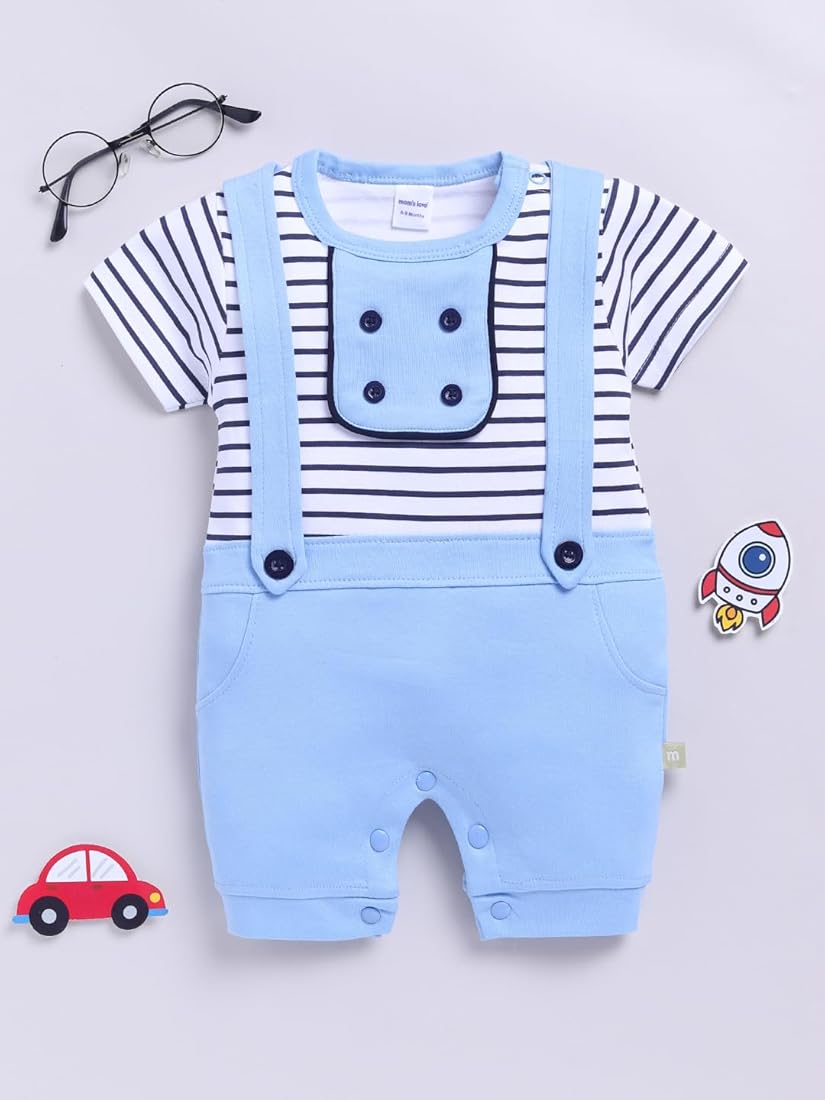 Mom's Love Cotton-Poly Blend Rompers