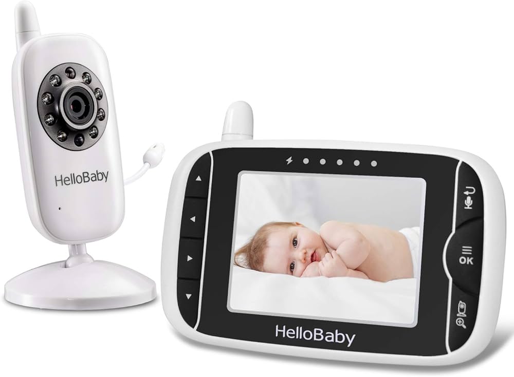 HelloBaby HB32 Video Baby Monitor with Remote Pantilt