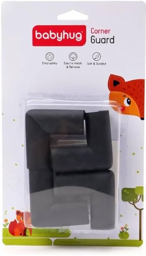 Babyhug Soft Corner Guards with Adhesive Backing (12 Pack)