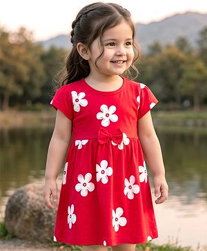 Babyhug Cotton-Polyester Blend Baby Dress