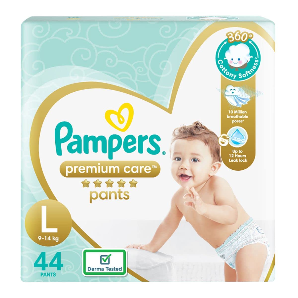 Pampers Premium Care Pants Diapers Large Size (L) 56 Count