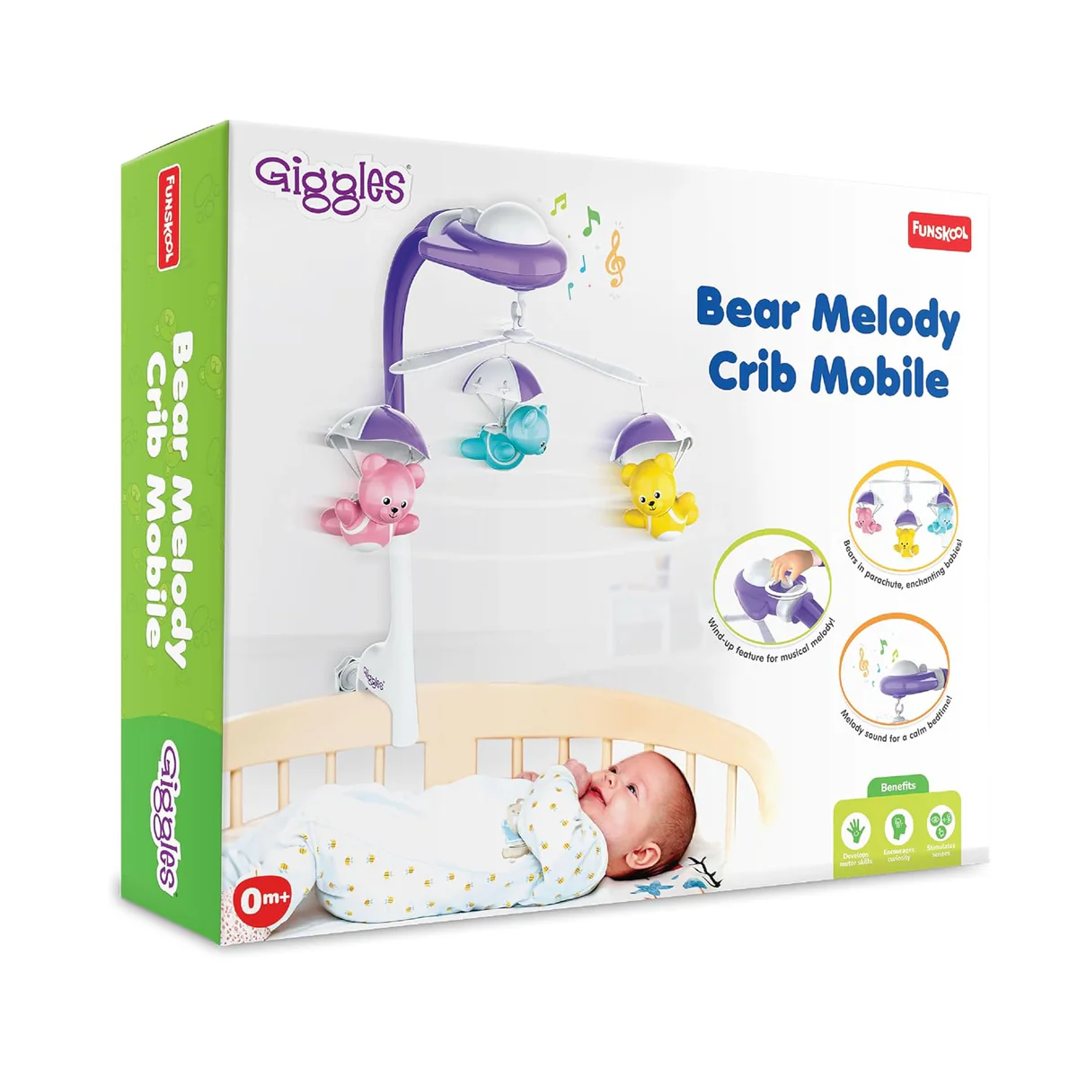 Litttle Giggles Standard Baby Crib with Firm Foam Mattress