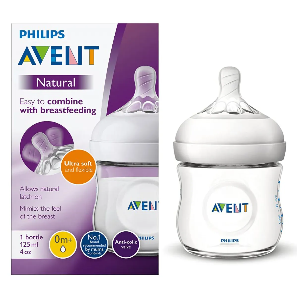 Philips Avent Natural Feeding Bottle 260ml (0-3 months)