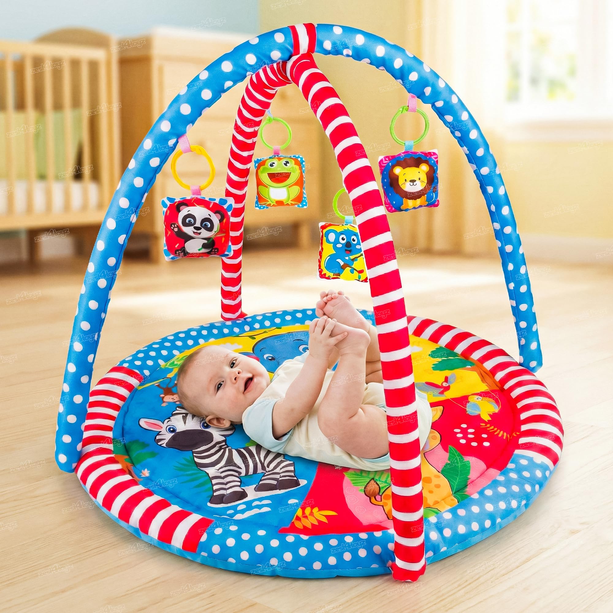 Tummy Time Play Mat with Detachable Toys