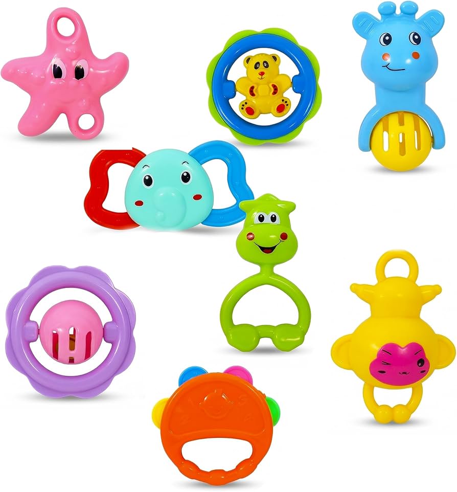 Toyshine Baby Rattle Toy Non Toxic BPA Free Plastic