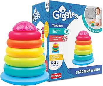 Funskool Multi Coloured Stacking Ring with Stand