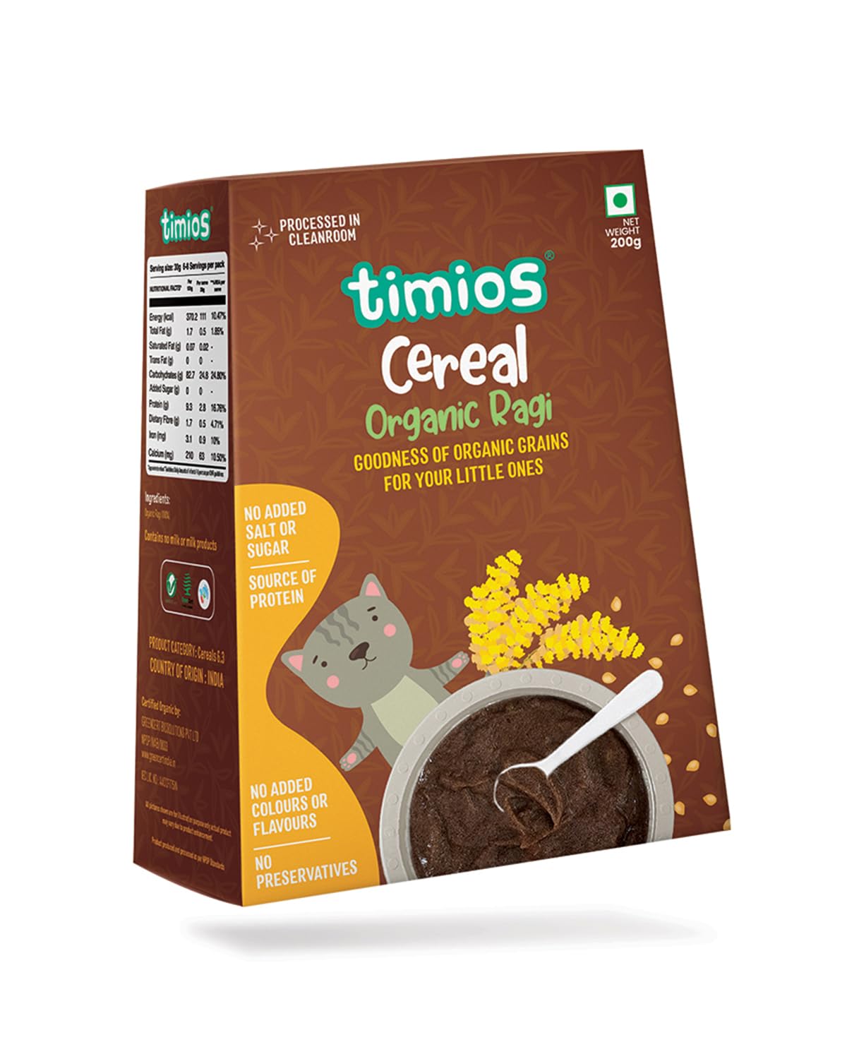 Timios Organic Baby Oats Porridge