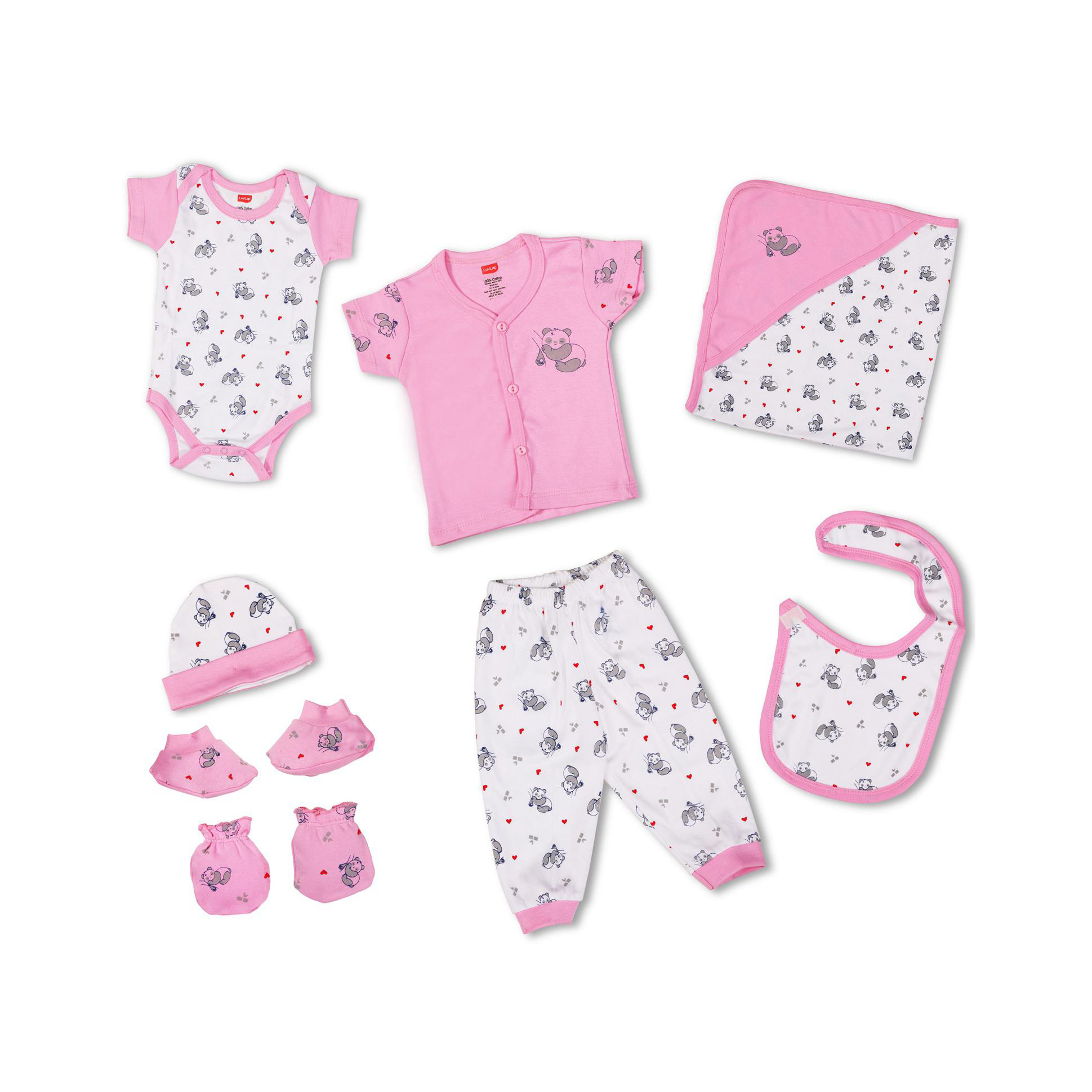 FirstCry Jhabla with Matching Nappies Combo
