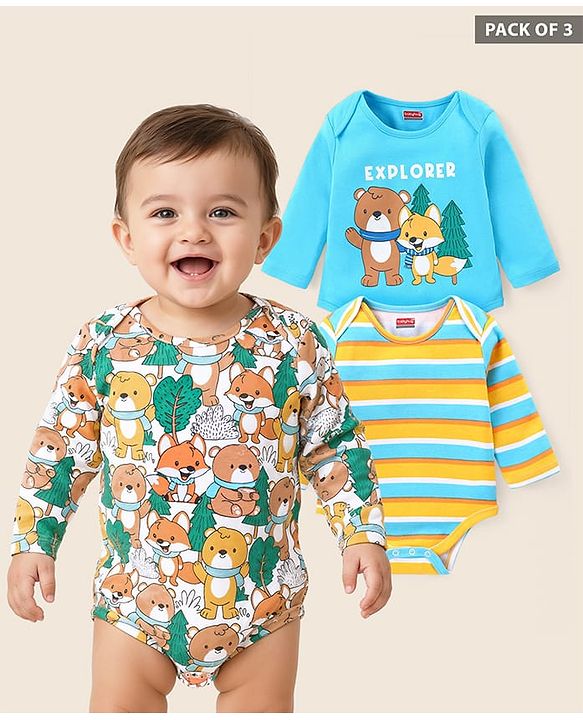 Babyhug Modern Bodysuit Pack of 3