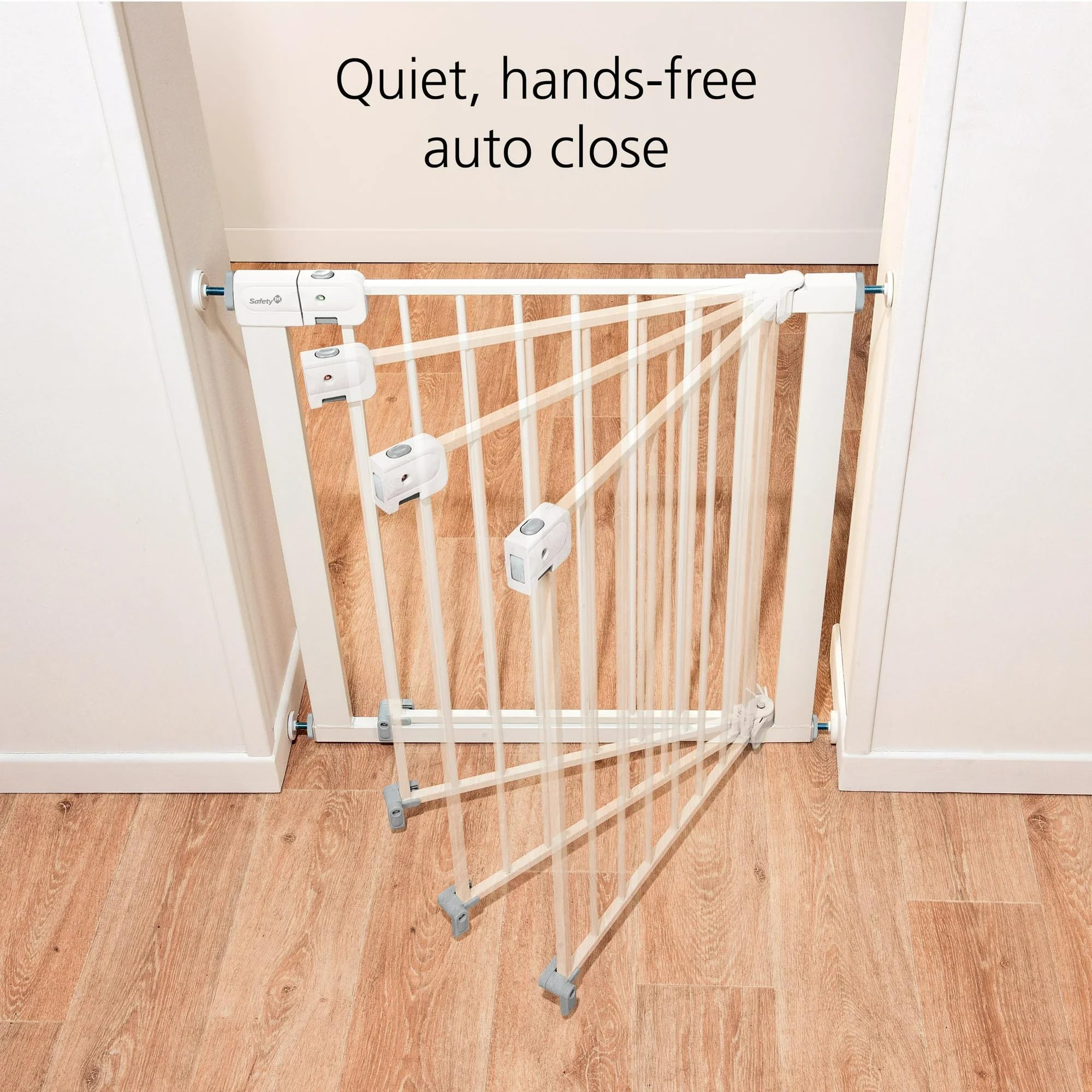 Safety 1st Auto Close Stair Gate with Lock (White)