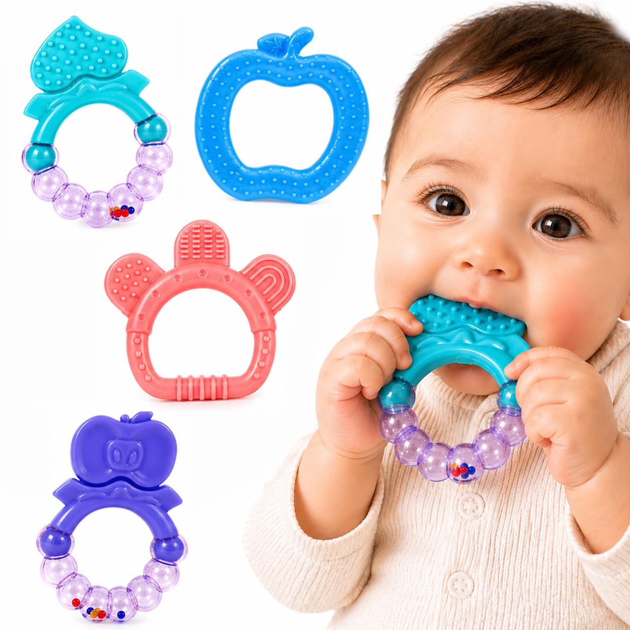 Toyshine Silicone Teether Ring BPA-Free