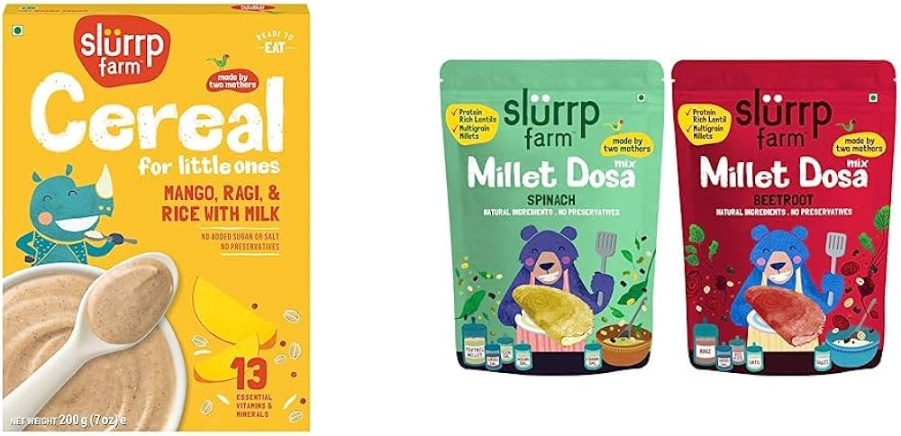Slurp Farm Organic Millets Blend Baby Cereal (250g Pack)
