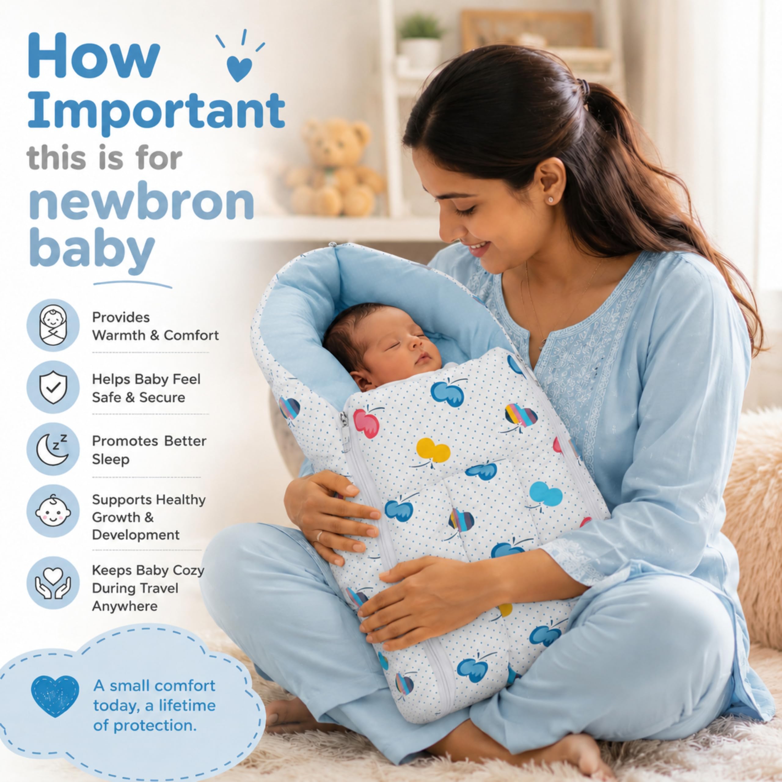 Moms & Mamas Baby Sleep Sack 0-6 Months