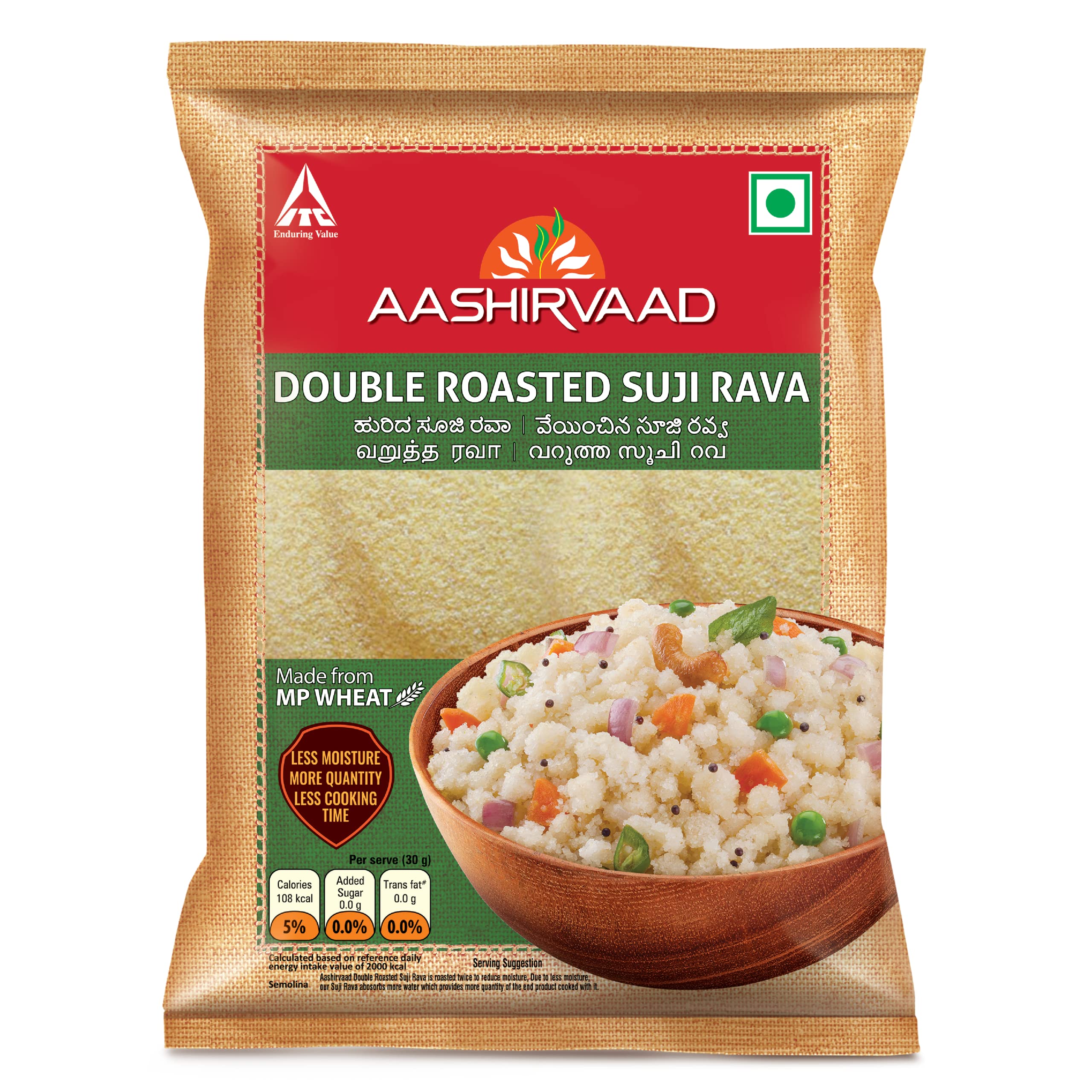 Aashirvaad Semolina (Suji) 500g Pack