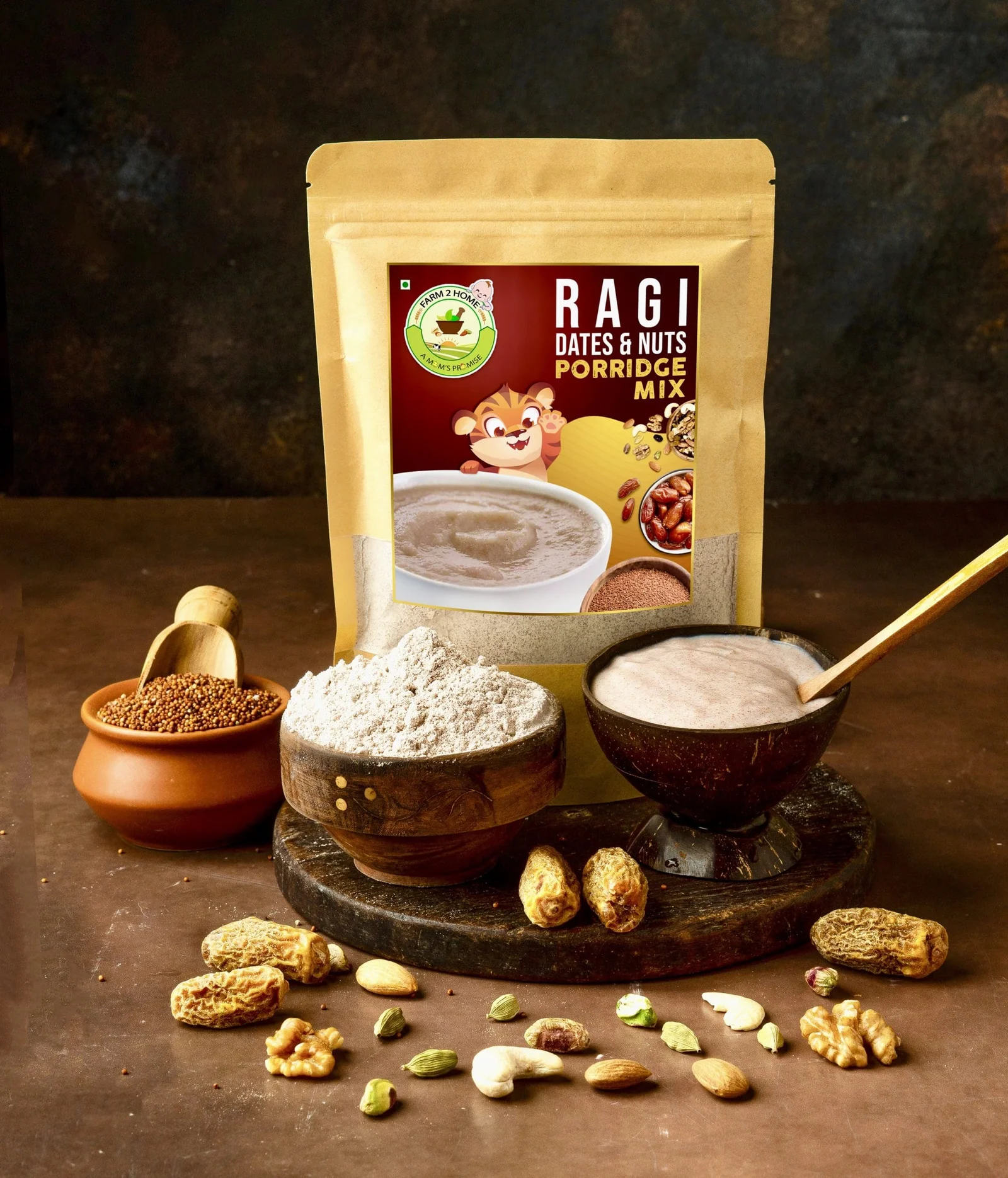 Babyorganic Homemade Dates & Ragi Mix (Organic)