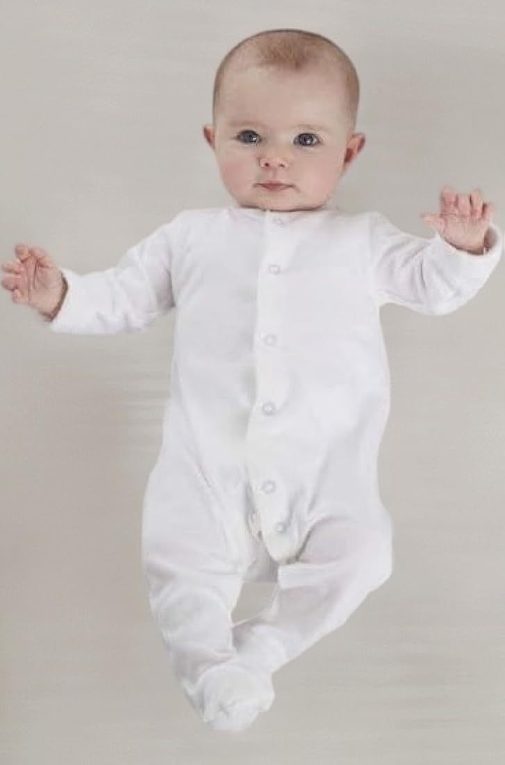 Regular Cotton Baby Bodysuits White Pack of 5