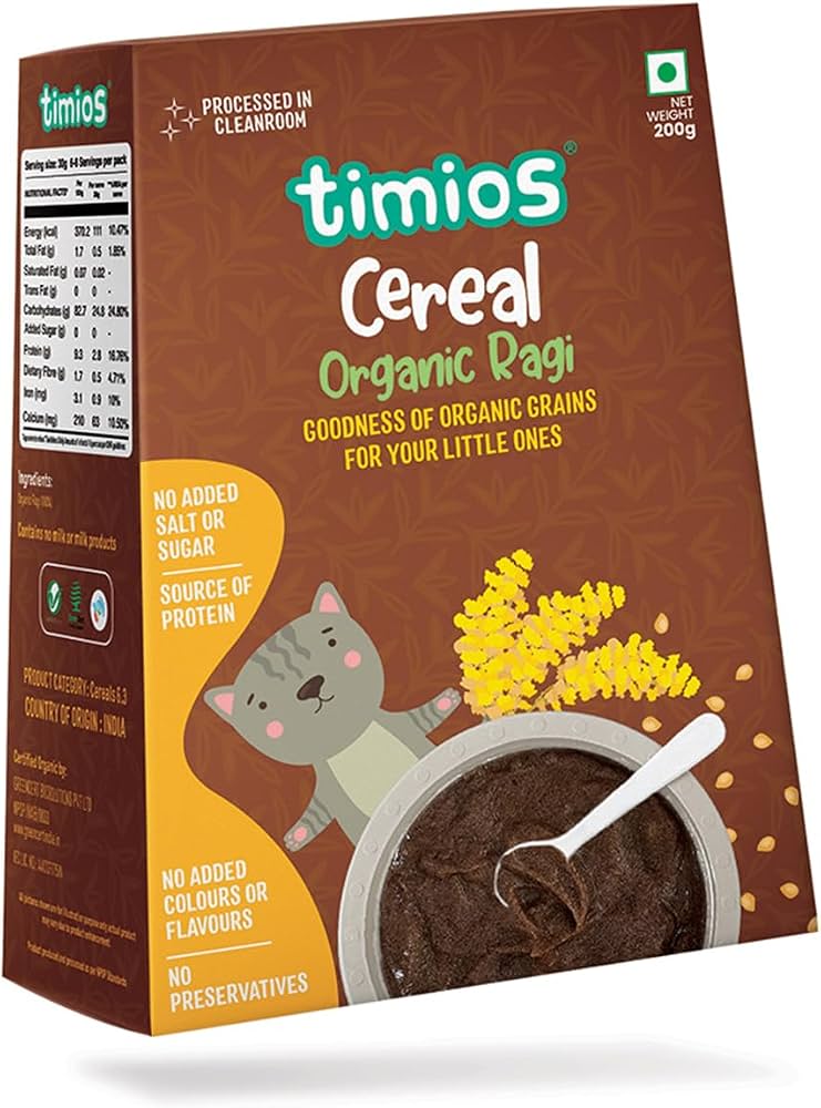 Timios Organic Ragi Porridge (200g)