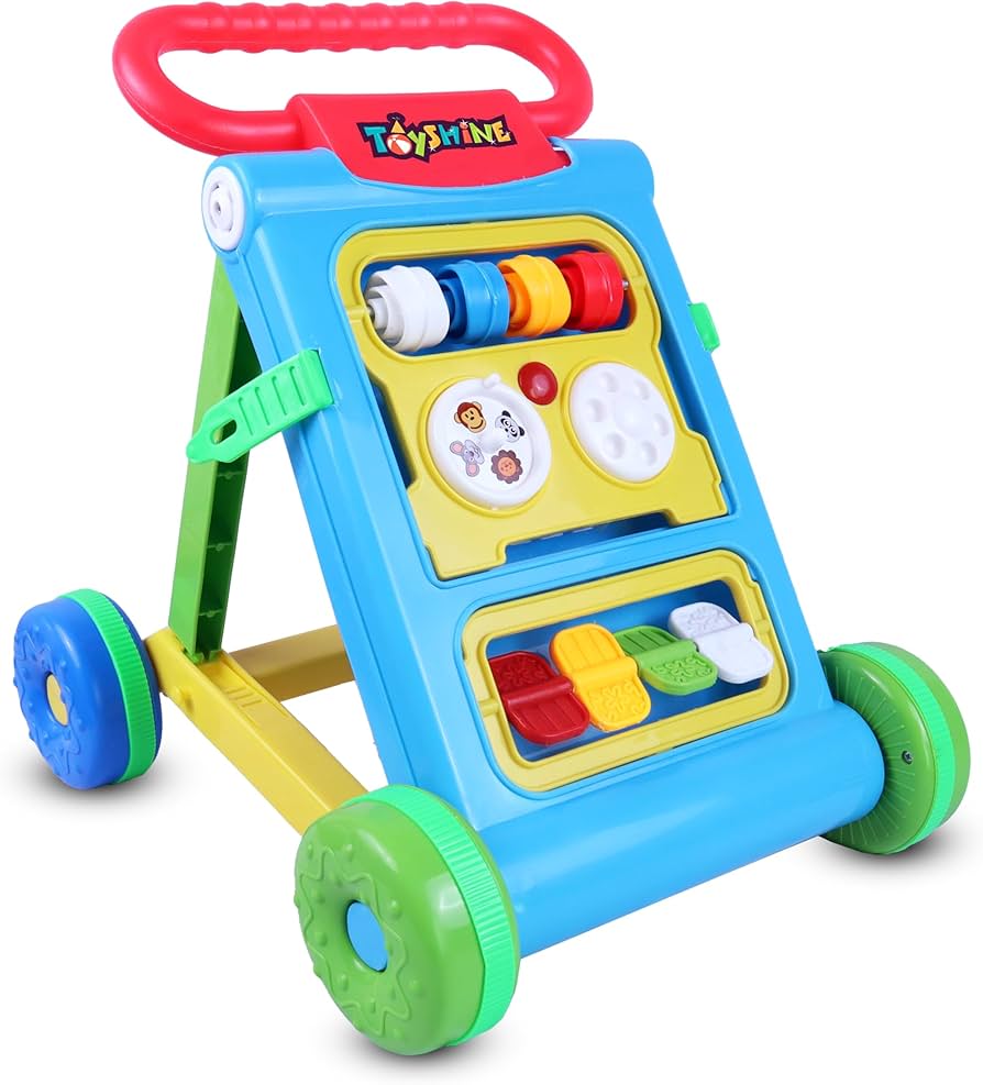 Toyshine Baby Push Walker with Wheels and Ball