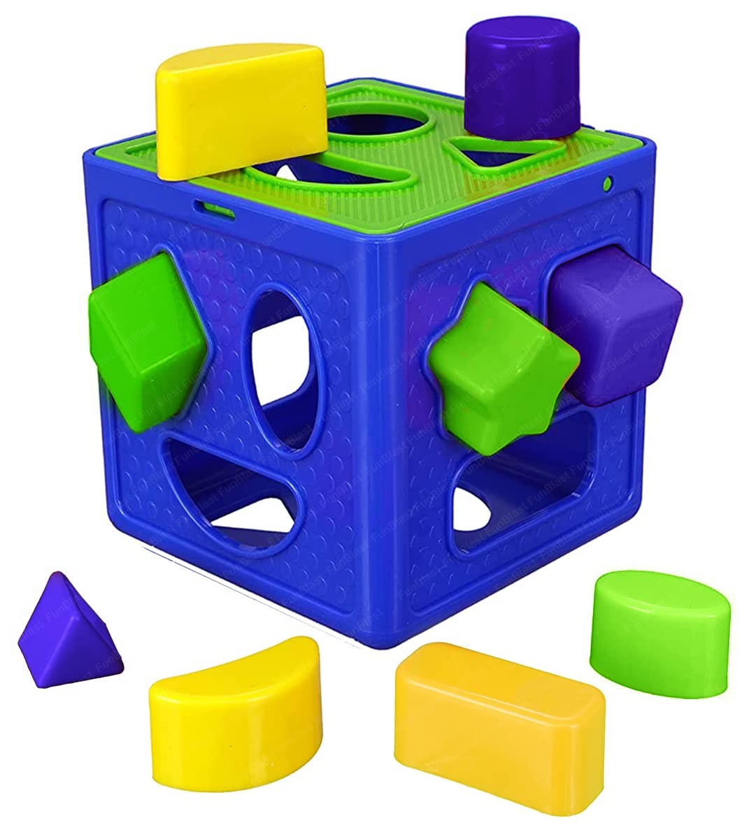FunBlast Shape Sorter Cube with 4 Shapes