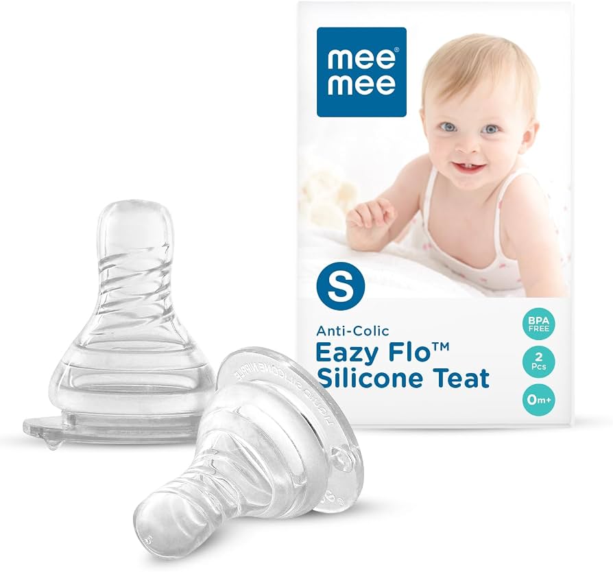 Mee Mee Feeding Bottle Replacement Nipple (Medium) - Pack of 3