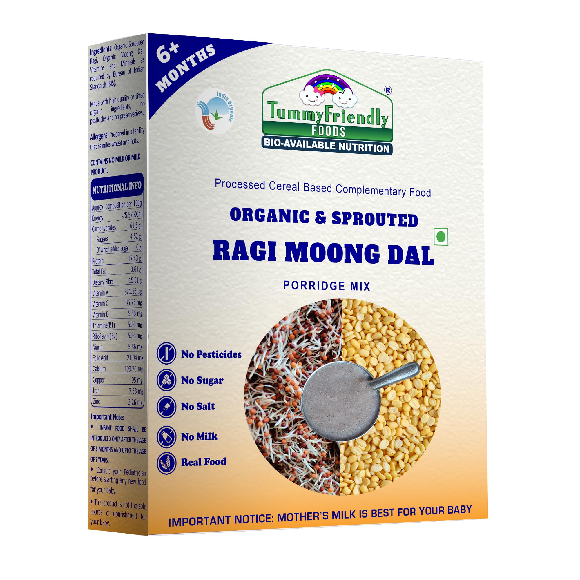 Organic Moong Dal (500g) - Baby-Friendly
