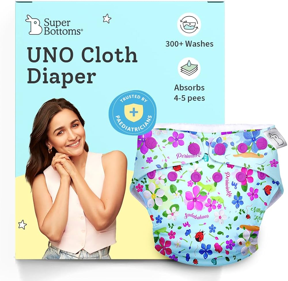 Superbottoms UNO Cloth Diaper (Overnight Bundle, Pack of 3)