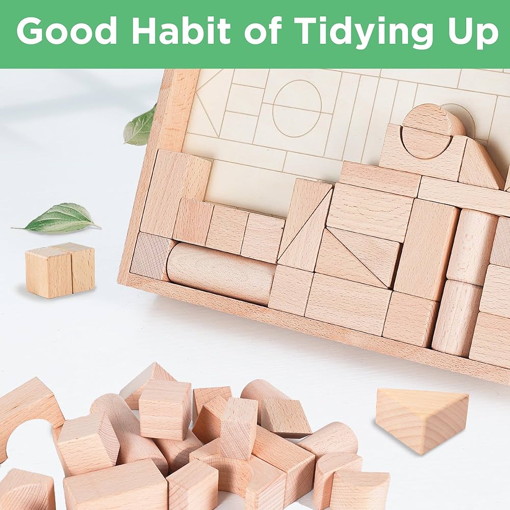 Sartaj Wooden Building Blocks Set (50 Pieces)