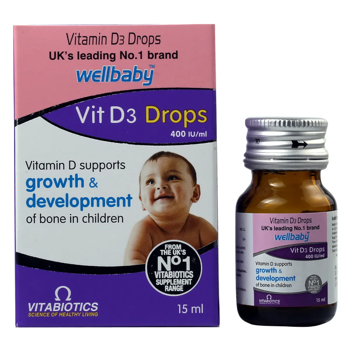 HealthVit Baby D3 Drops 400 IU