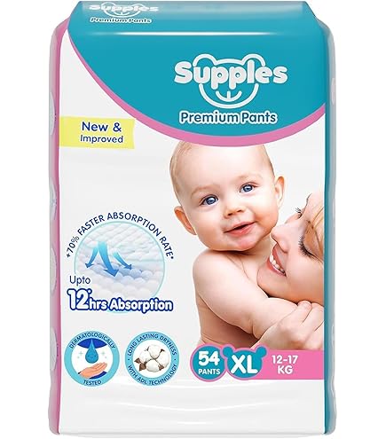 Supples Unbleached Baby Diapers