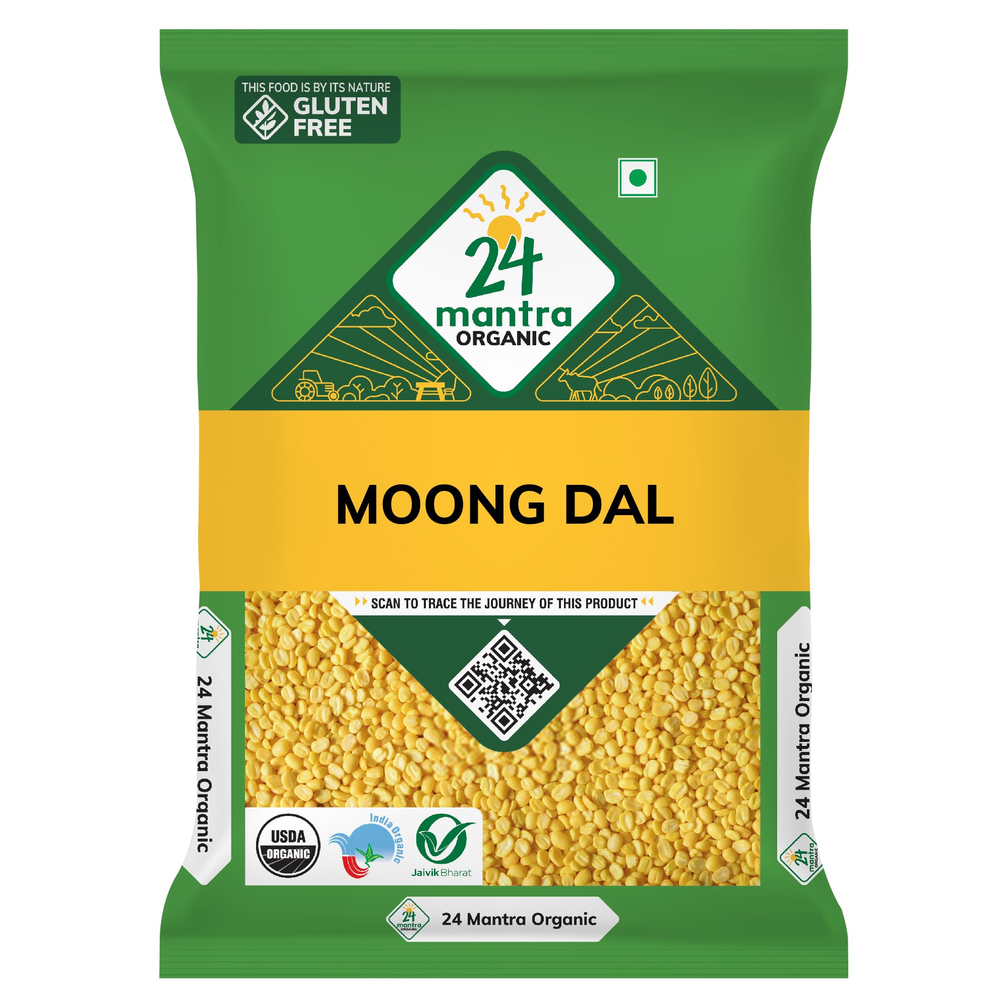 24 Mantra Organic Moong Dal 500g