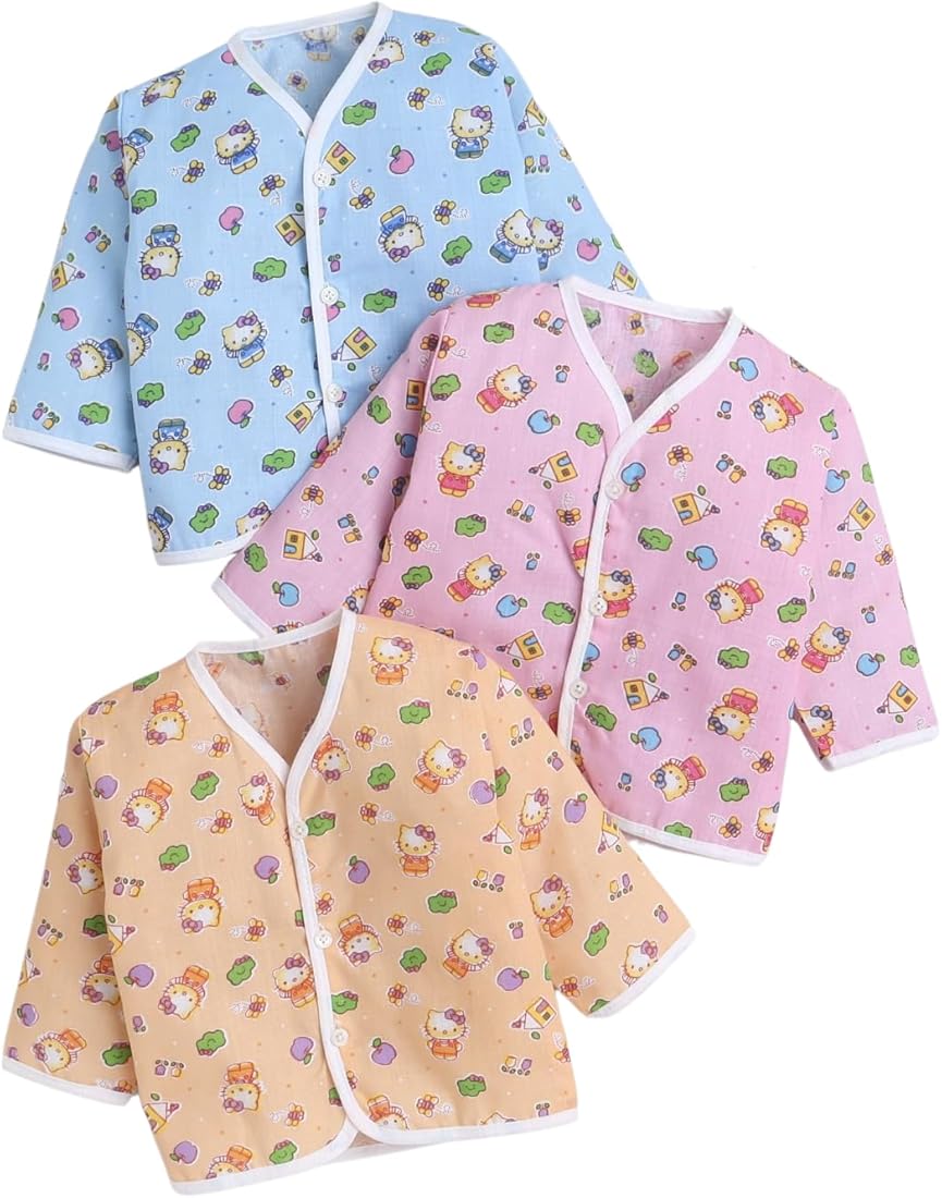Little Darlings Cotton Baby Jhabla Vest