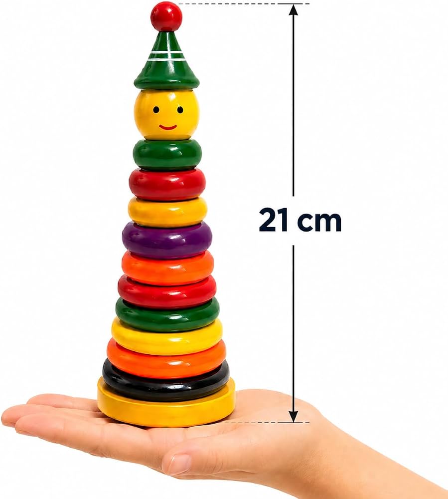 Ubuy Grimm's Inspired Wooden Stacking Rings