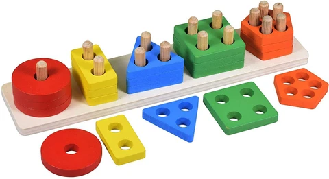 Authfort Montessori Color Sorting Stacker