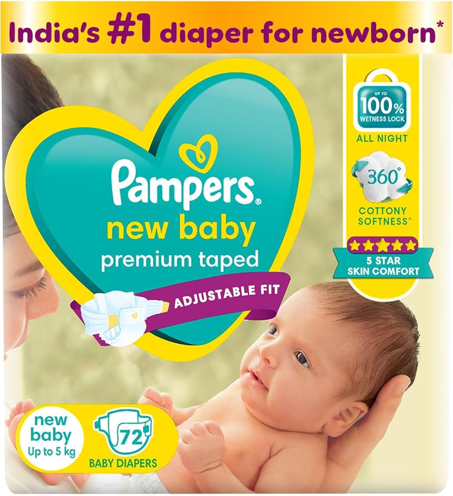 Pampers Premium Care Taped Diapers (60 count pack)