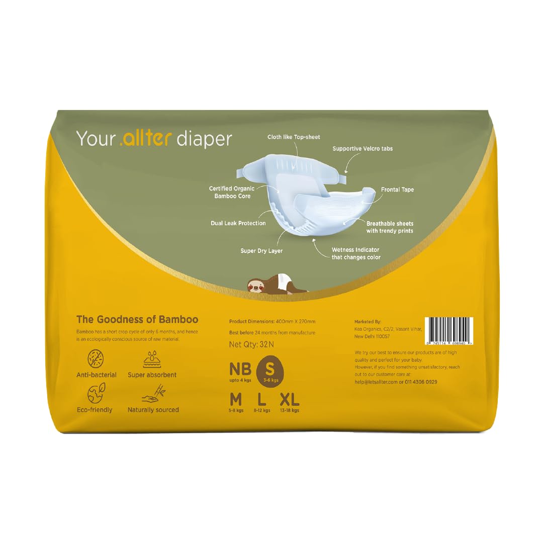 Allter Biodegradable Baby Diapers