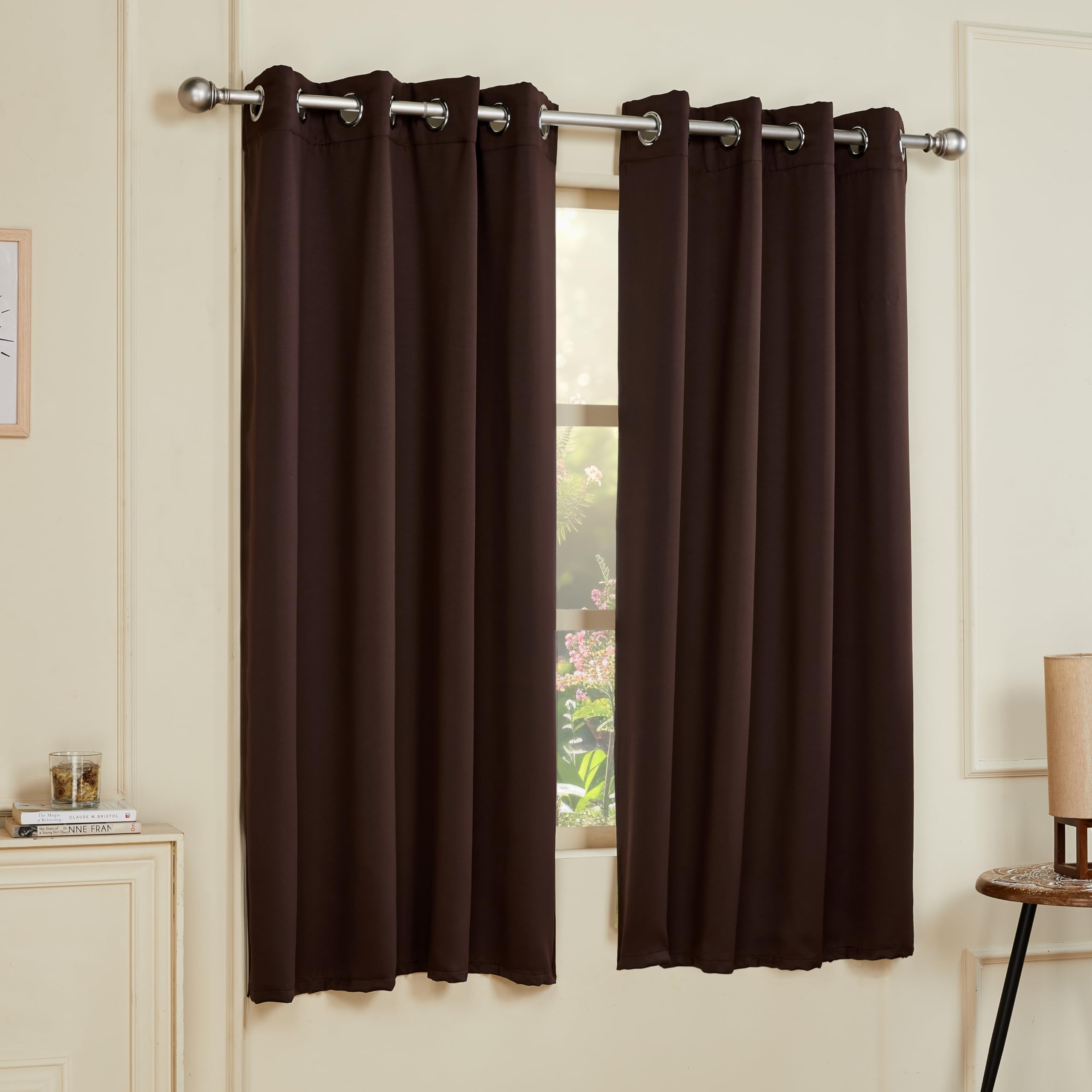 Solimo Thermal Blackout Curtains (Pack of 2)