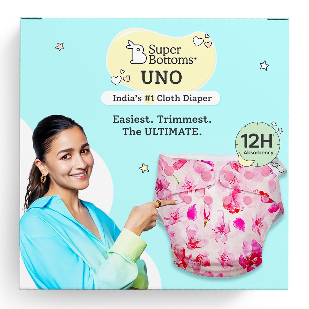 SuperBottoms UNO Cloth Diaper with Wet-Free Lining