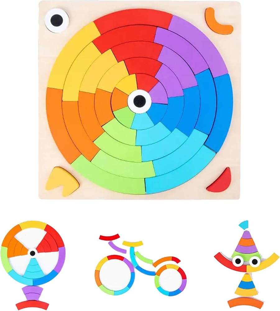 Wishkey Wooden Rainbow Stacker