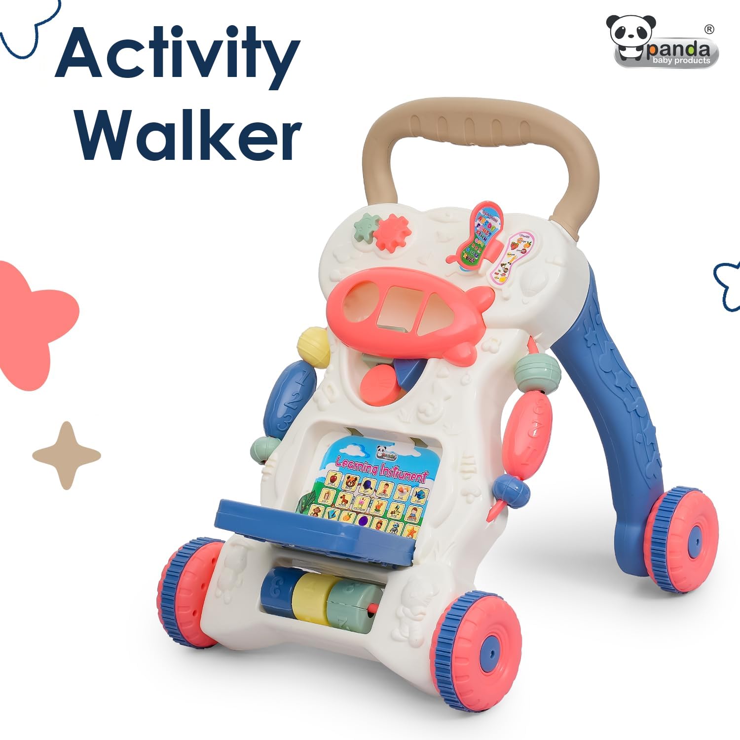 R for Rabbit Panda Push Walker with Music and Lights