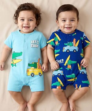 Babyhug Regular Cotton Baby Romper (Size 6-9 Months)