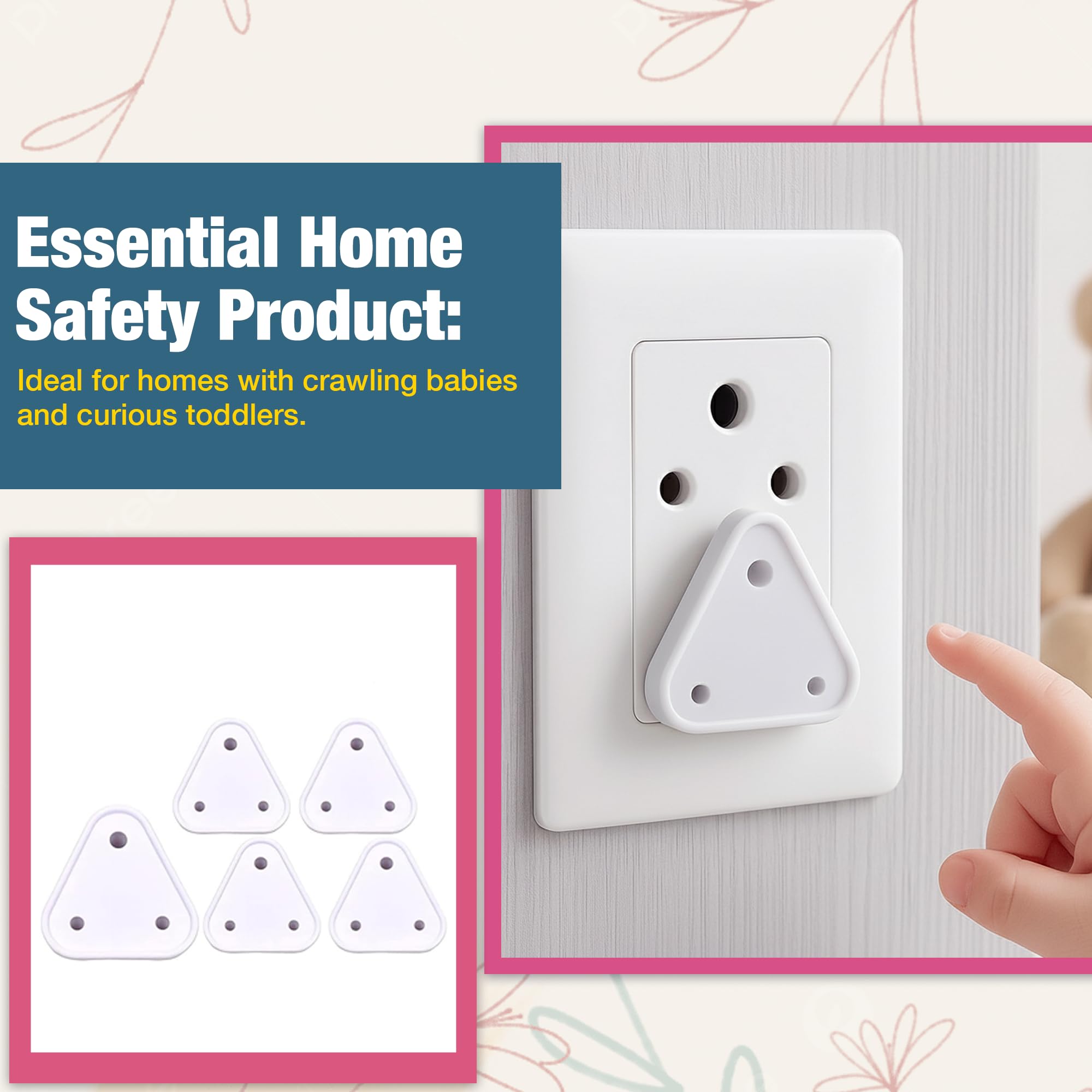 Safe-O-Kid Waterproof Electrical Outlet Covers (Pack of 10)
