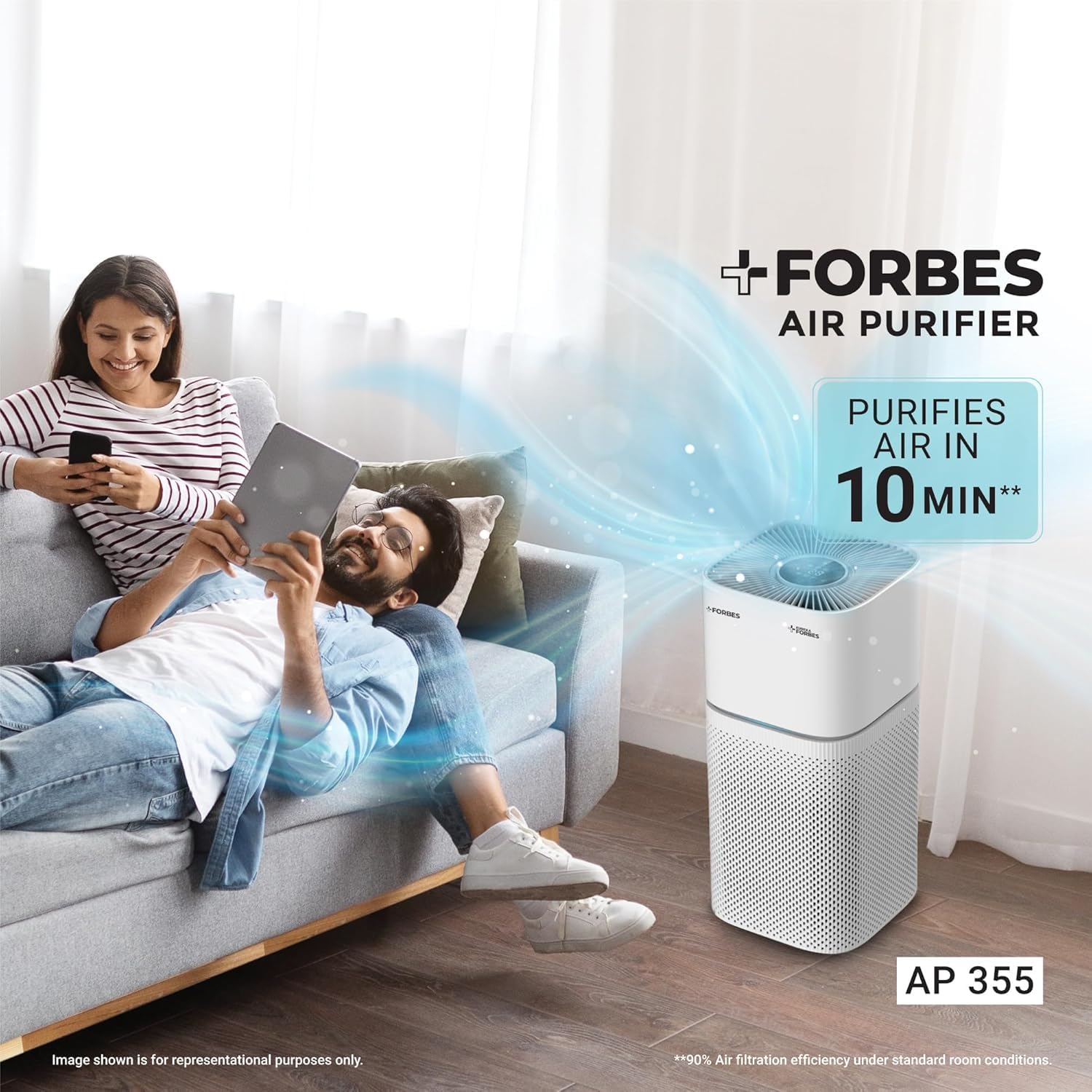 Eureka Forbes Dehumidifier (15L/day, 220V)