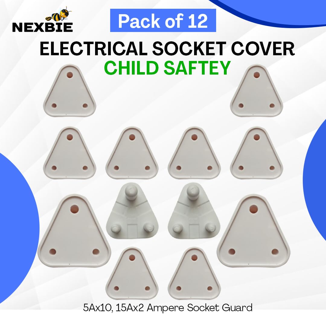 12-Pack Baby Safety Electrical Socket Covers