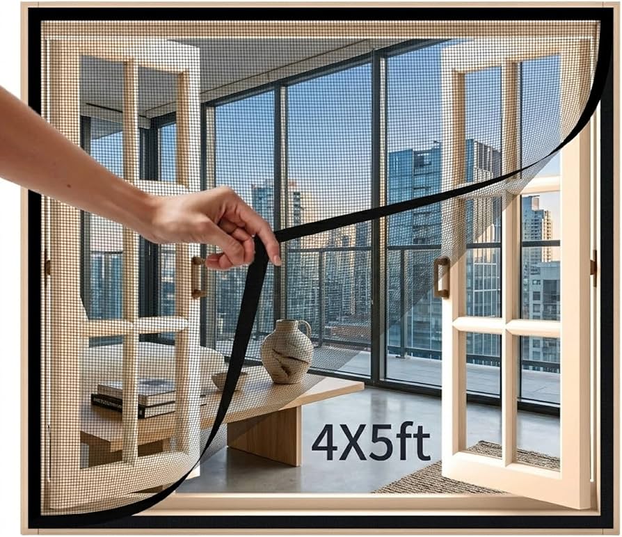 Magnetic Adhesive Window Mosquito Net (5-Meter Roll)